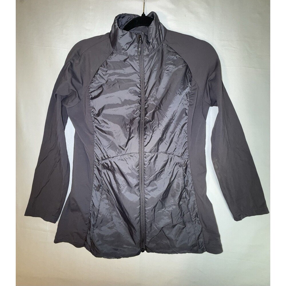 32 Degrees Cool Women’s M Gray Hybrid Puffer Jacket Stretch Full Zip